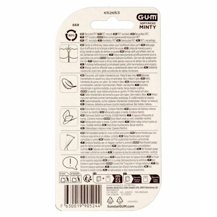 Gum Soft Picks Minty Small 40