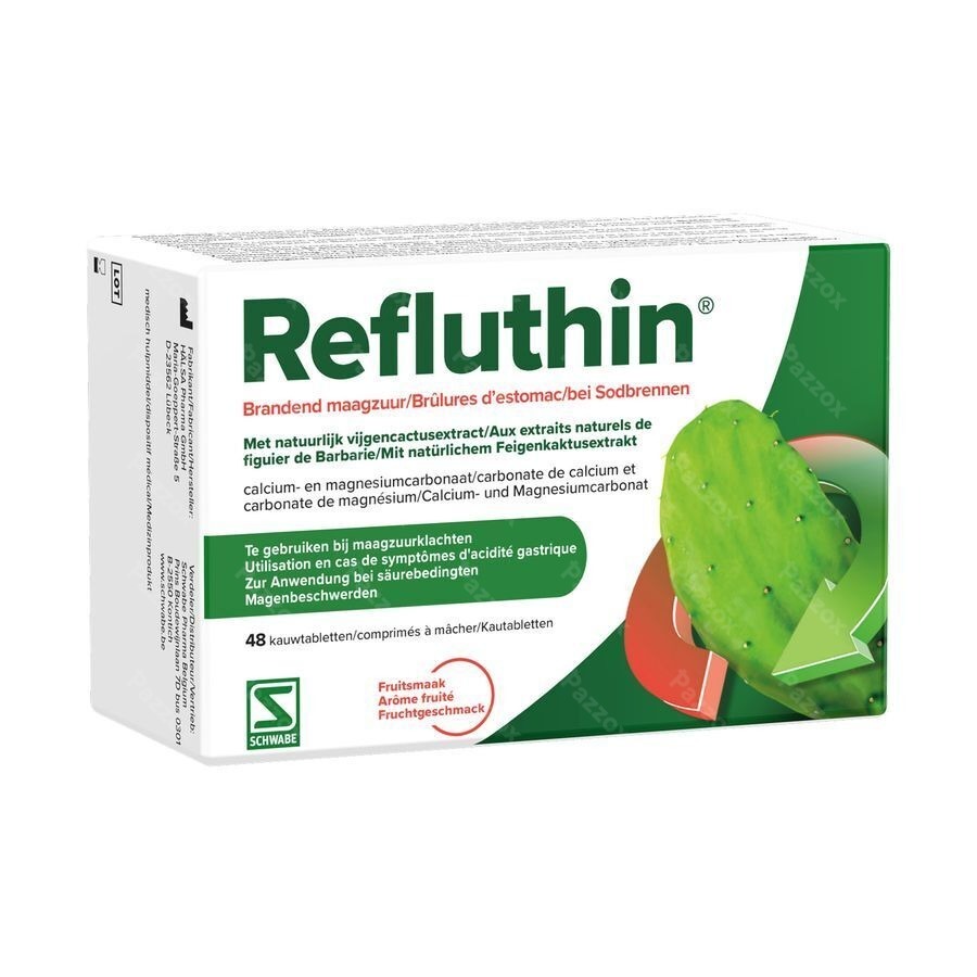 Refluthin Fruit 48 Comprimés à Croquer