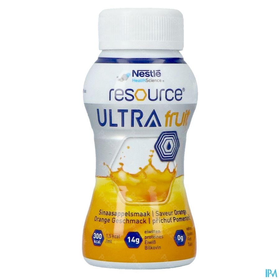 Resource Ultra Fruit Saveur Orange 4x200ml