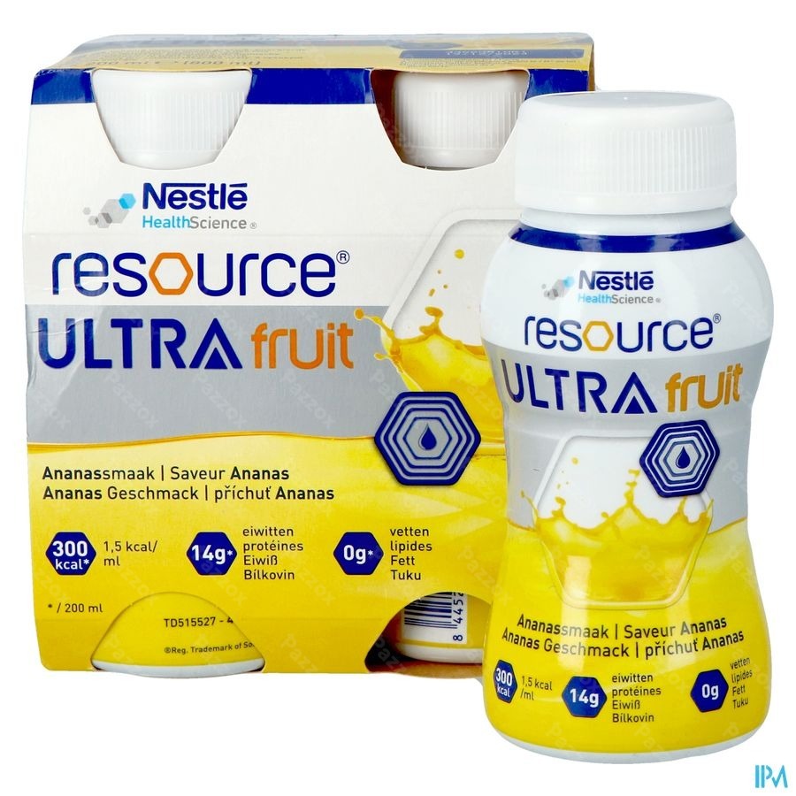 Resource Ultra Fruit Saveur Ananas 4x200ml