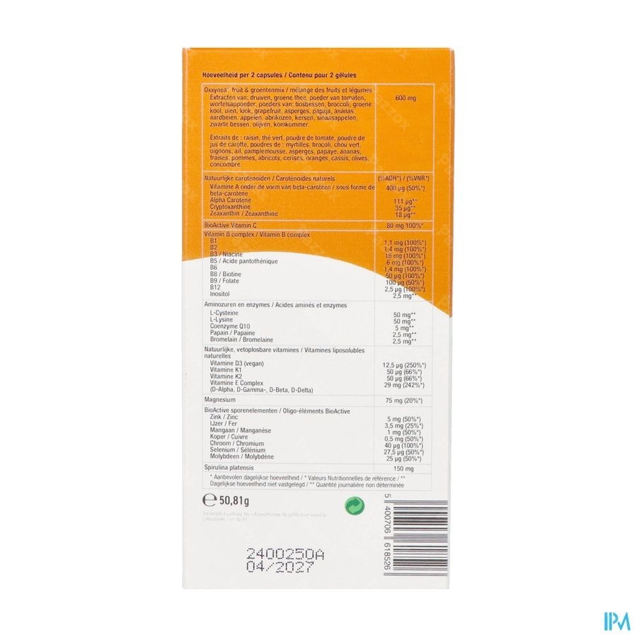 Purasana Multivitamine Fruit&veggie V-caps 60 Nf