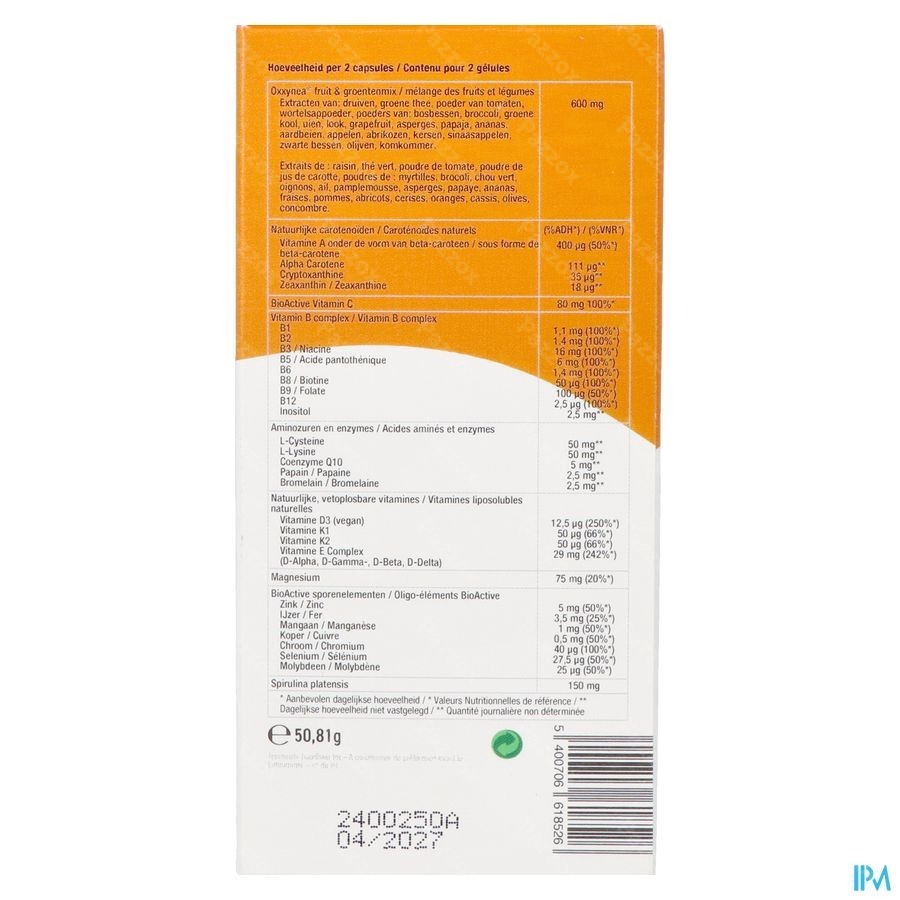 Purasana Multivitamine Fruit&veggie V-caps 60 Nf