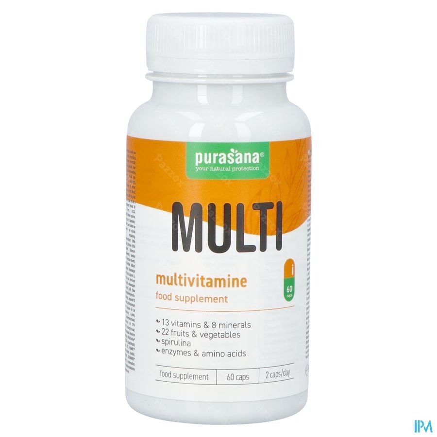 Purasana Multivitamine Fruit&veggie V-caps 60 Nf