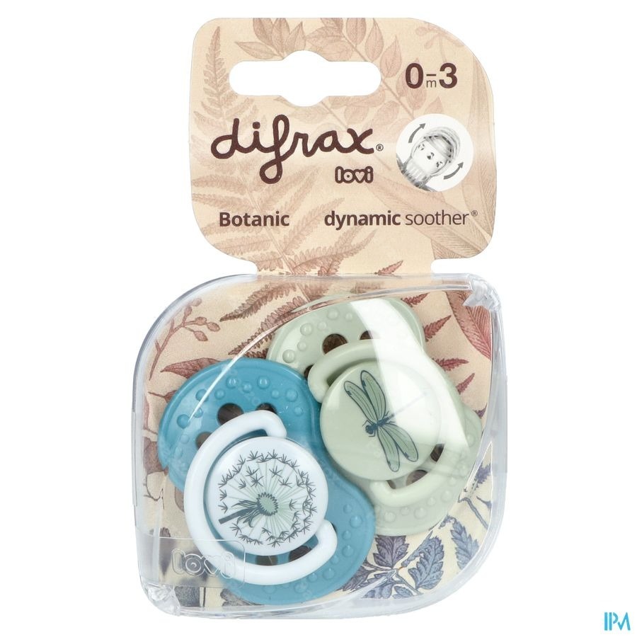Difrax Sucette Dynamic Botanic 0-3m 2