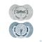 Difrax Sucette Dynamic Botanic Blue&green 6-18m 2