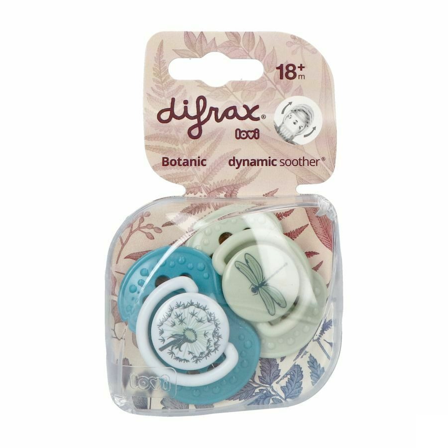 Difrax Sucette Dynamic Botanic 18m+ 2