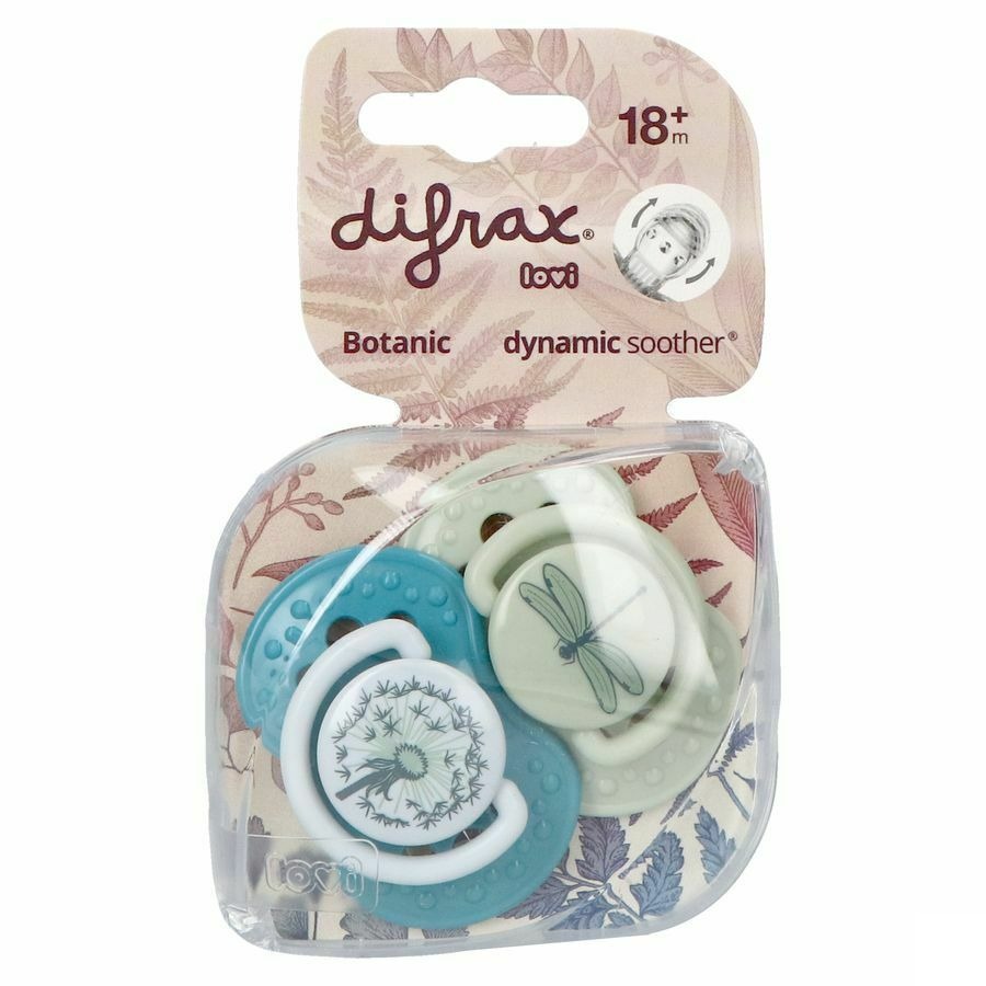 Difrax Sucette Dynamic Botanic 18m+ 2