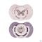 Difrax Sucette Dynamic Botanic Pink&purple 18m+ 2