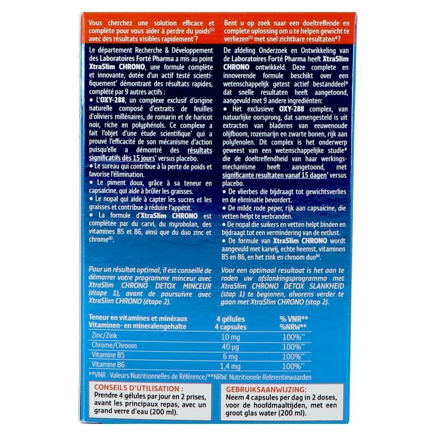 Xtraslim Chrono Caps 60