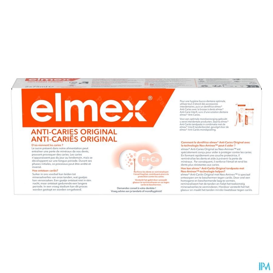 Elmex Anti-Caries Dentifrice Duopack 2x75ml