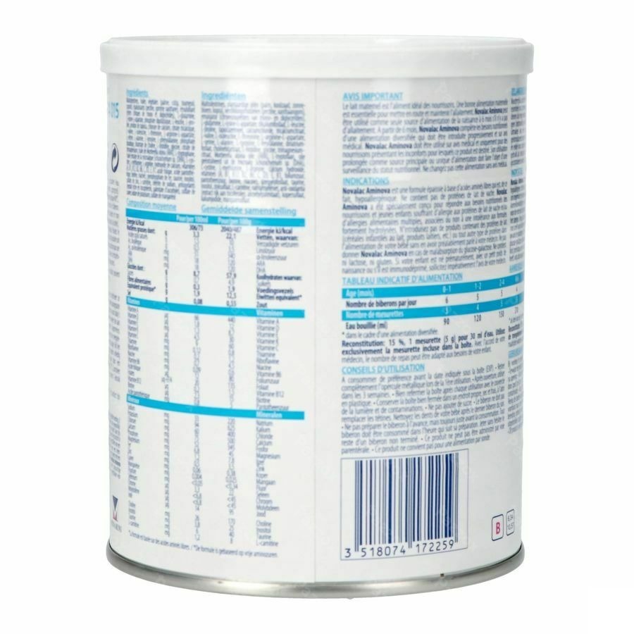 Novalac Aminova 0-36 Mois 400g