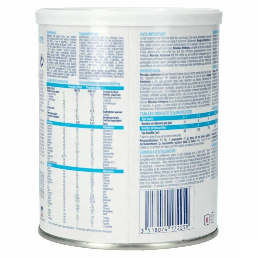 Novalac Aminova 0-36 Mois 400g