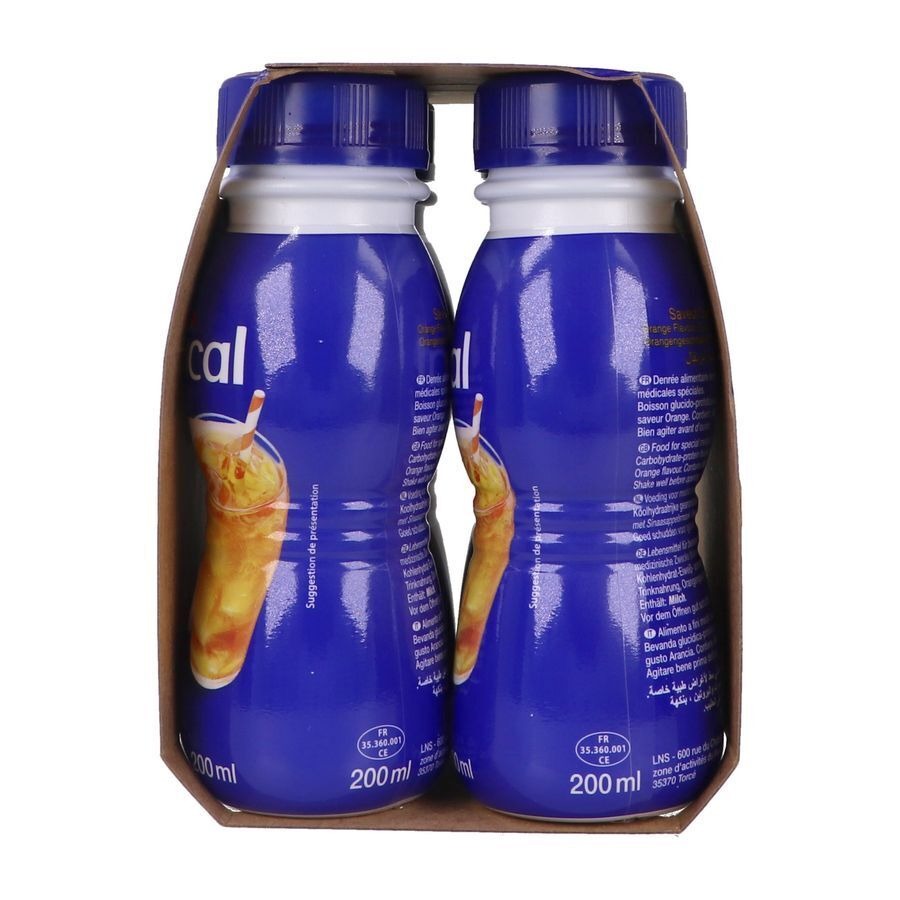 Delical Boisson Fruitee Orange 4x200ml