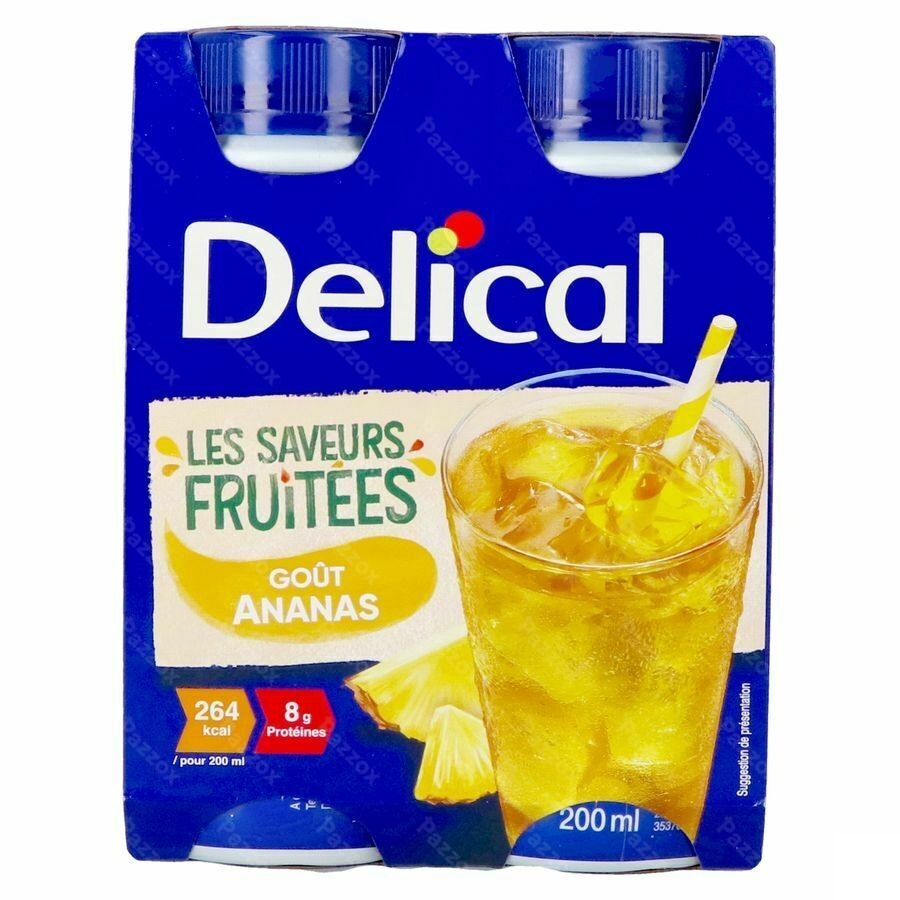 Delical Boisson Fruitee Ananas 4x200ml
