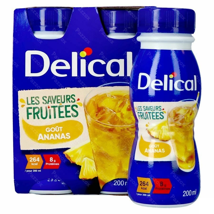 Delical Boisson Fruitee Ananas 4x200ml