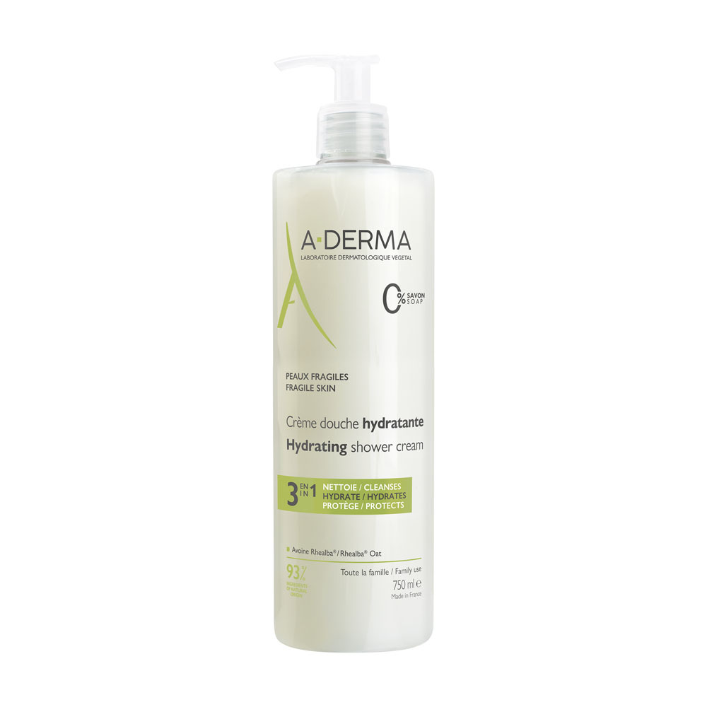 A-Derma Indespensables Crème Douche Hydratante Peaux Fragile 750 ml