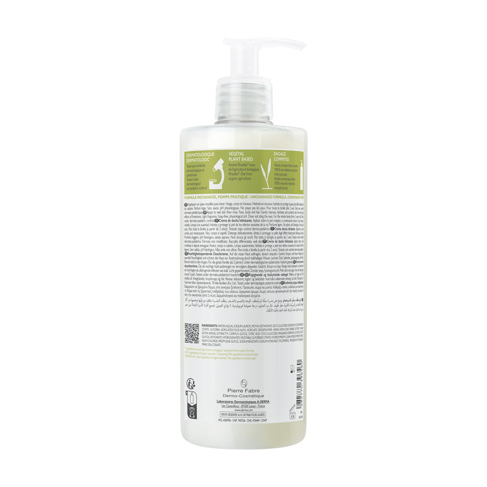 A-Derma Indispensables Crème Douche Hydratante 750ml