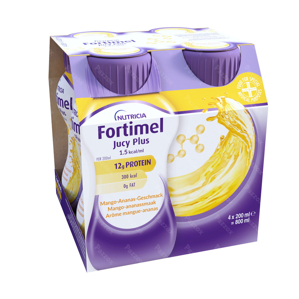 Fortimel Jucy Plus Mangue Ananas 4 x 200ml