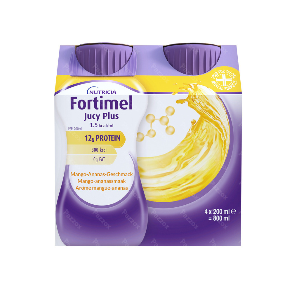 Fortimel Jucy Plus Mangue Ananas 4 x 200ml