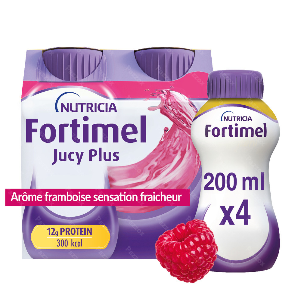 Fortimel Jucy Plus Framboise 4 x 200ml
