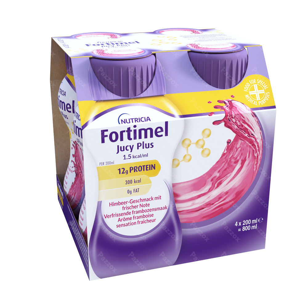 Fortimel Jucy Plus Framboise 4 x 200ml