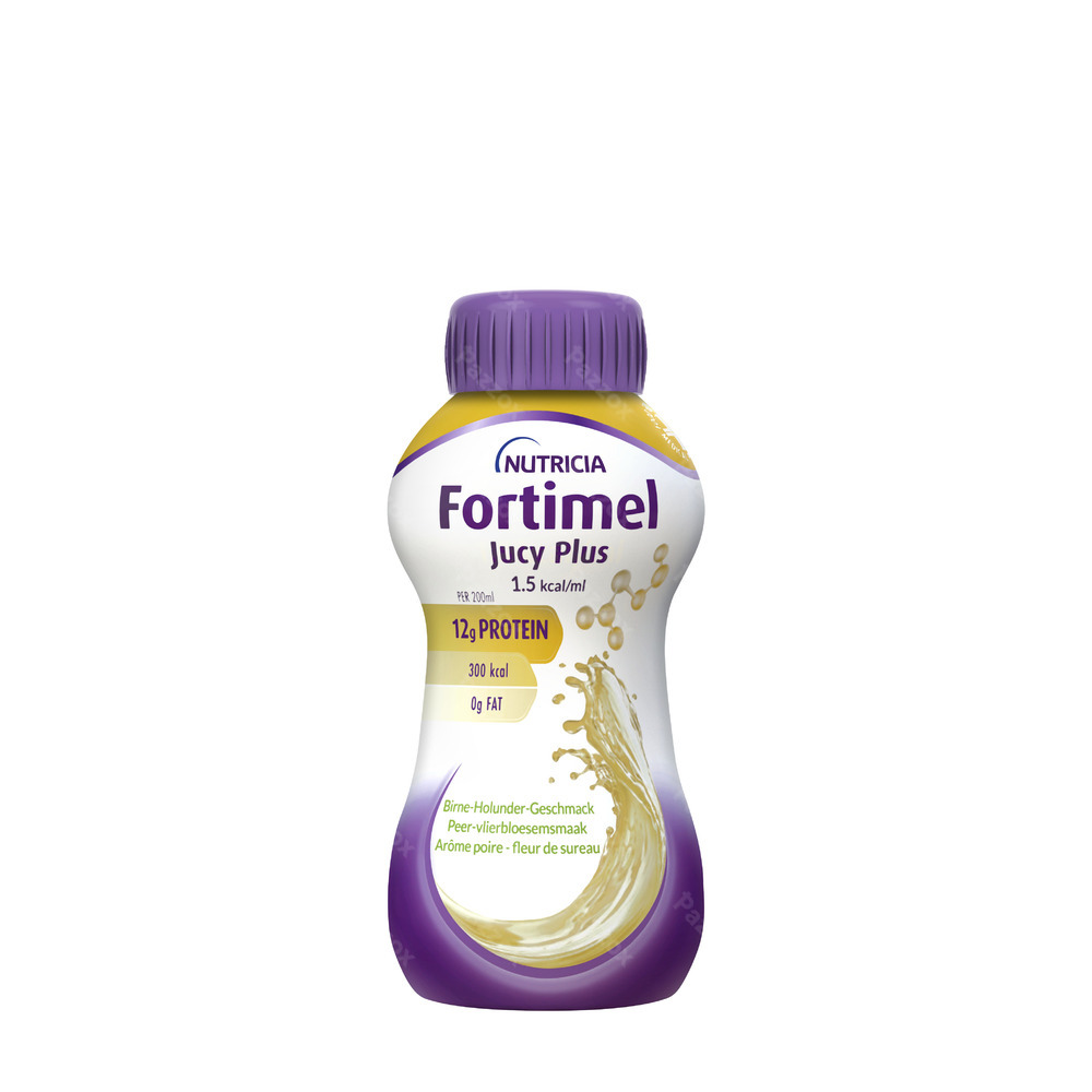 Fortimel Jucy Plus Poire Fleur Sureau 4 x 200ml