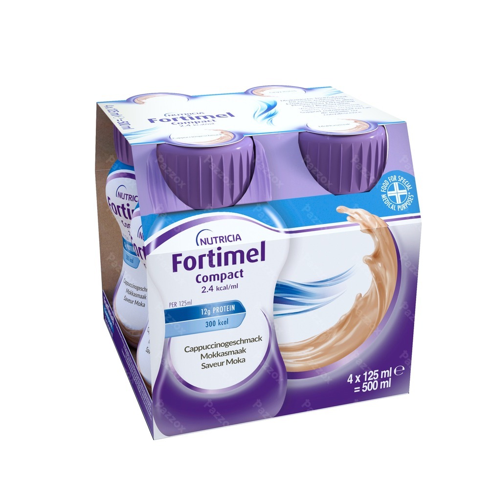 Fortimel Compact 2.4kcal Arôme Moccha 4x125ml