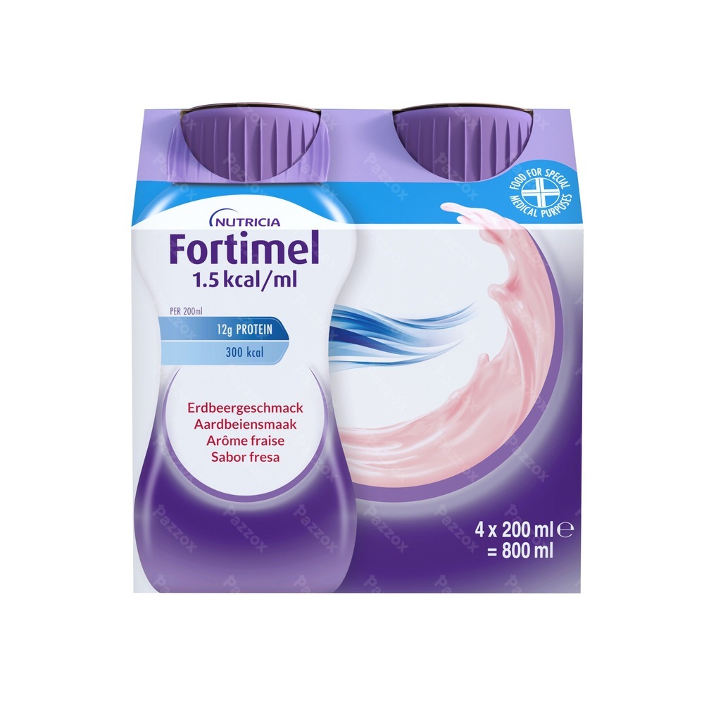 Fortimel 1.5kcal Fraise 4x200ml