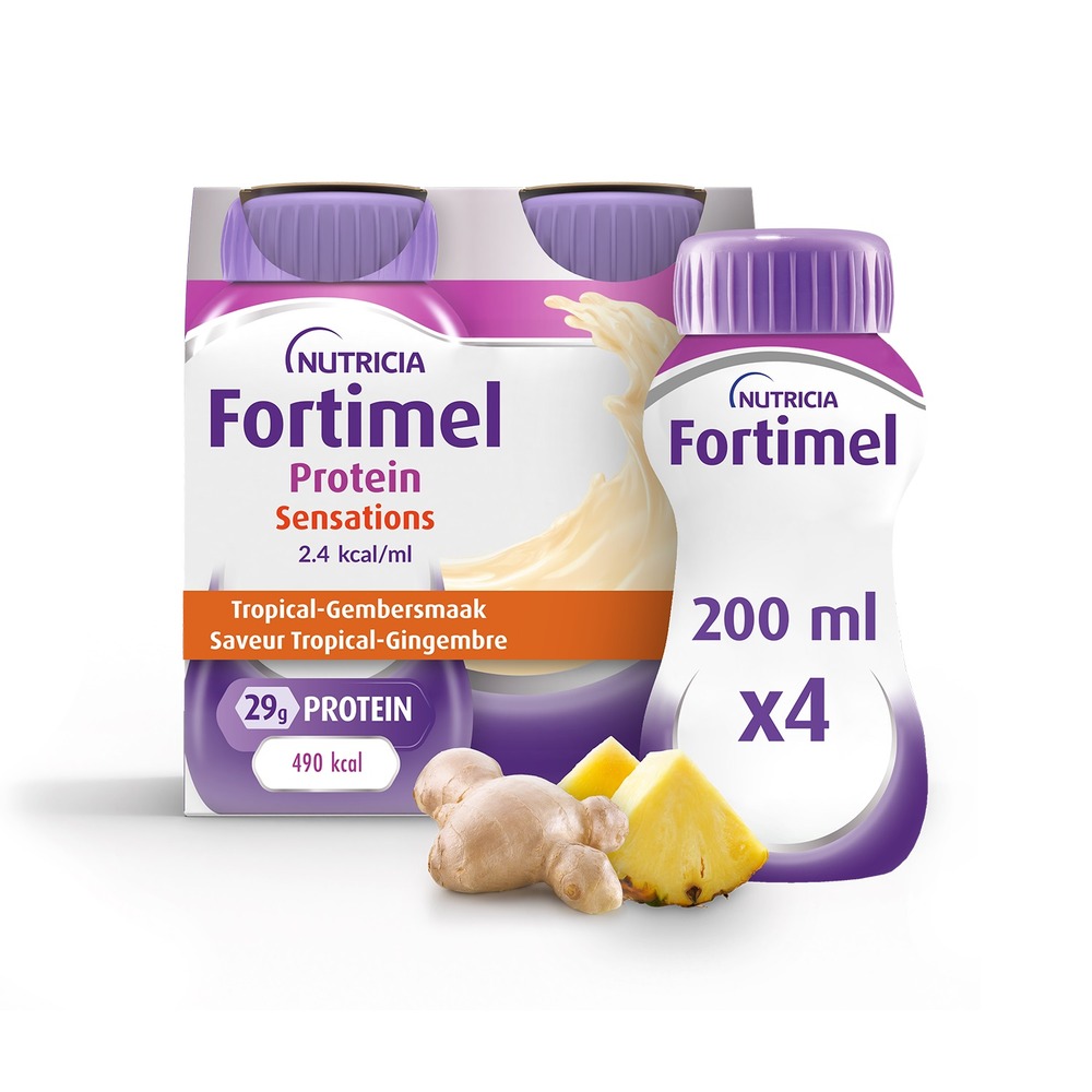 Fortimel Protein 2.4kcal Gingembre Epice 4x200ml