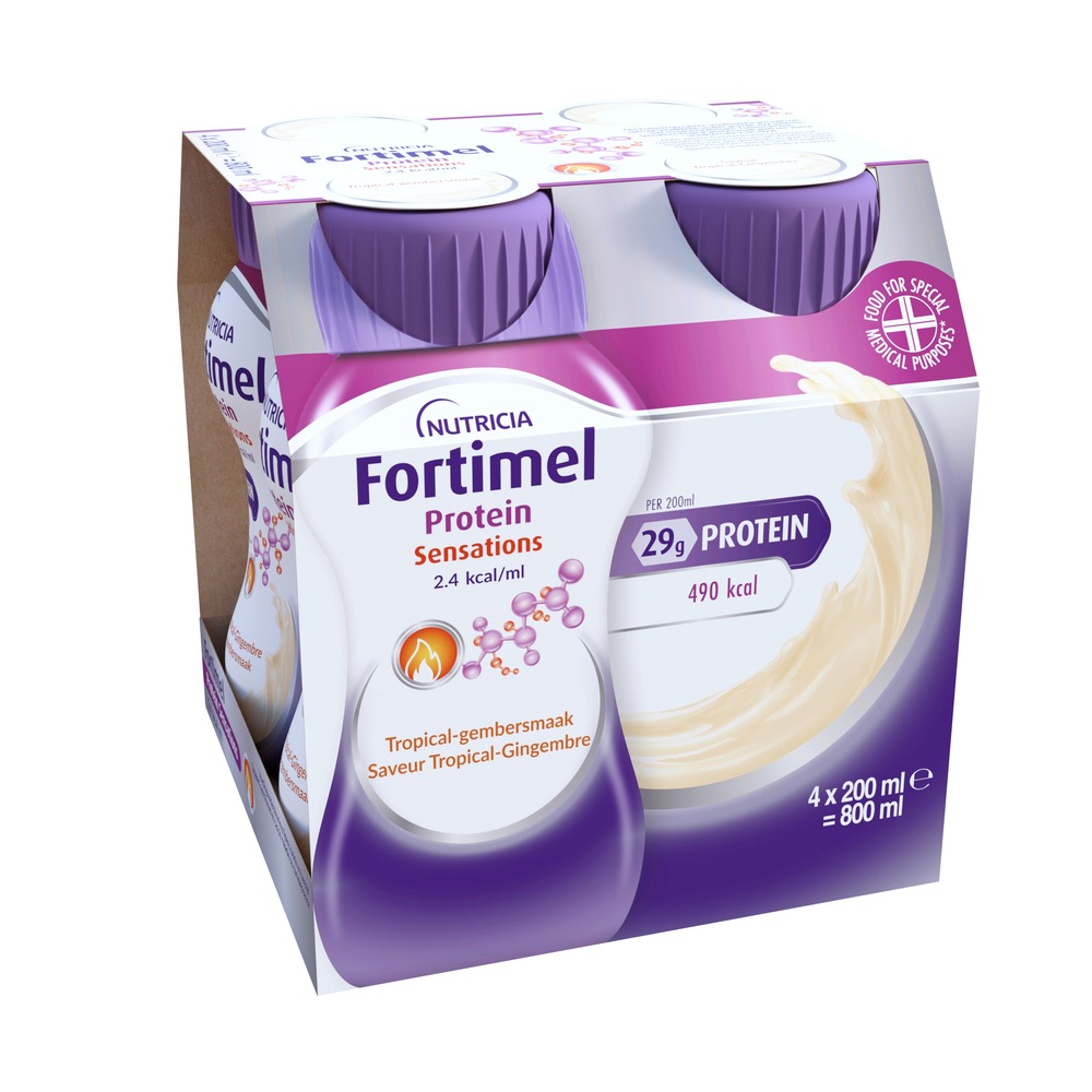 Fortimel Protein 2.4kcal Gingembre Epice 4x200ml