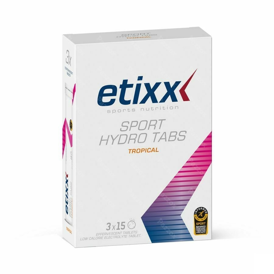 Etixx Sport Hydro Tab Tropical Comp Efferv. 3x15
