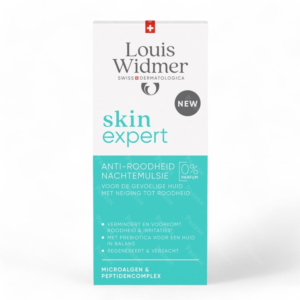 Louis Widmer Skin Expert Émulsion de Nuit Anti-Rougeurs Sans Parfum 50ml
