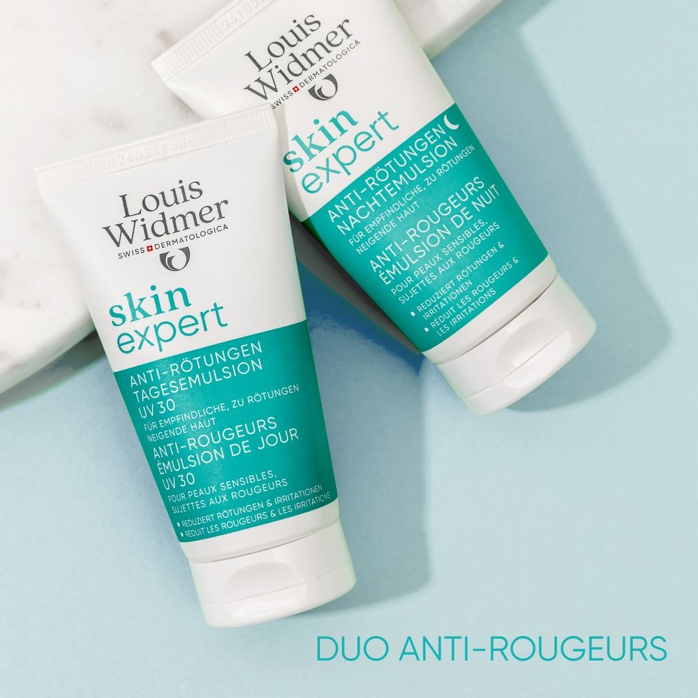 Louis Widmer Skin Expert Émulsion de Nuit Anti-Rougeurs Sans Parfum 50ml