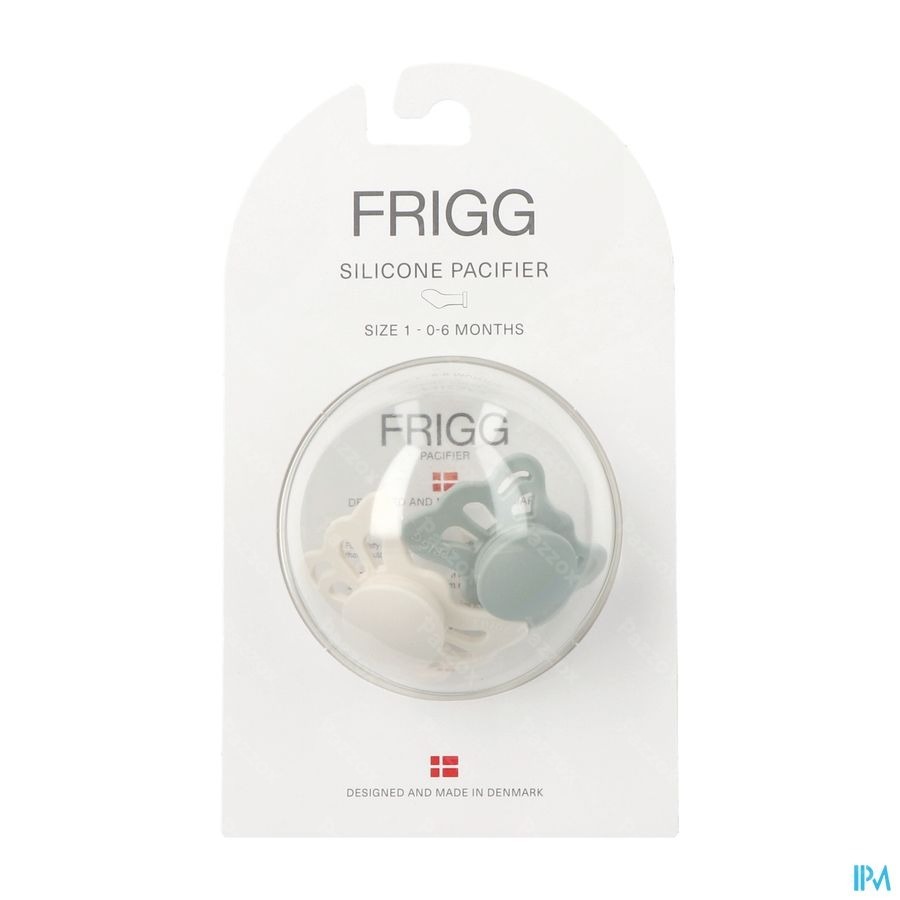 Frigg Fopspenen Butterfly T1 Silicon Cream/sage 2