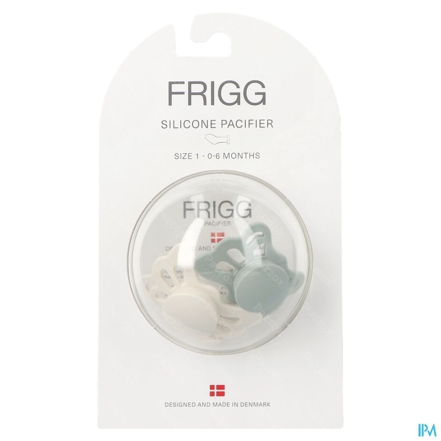 Frigg Fopspenen Butterfly T1 Silicon Cream/sage 2