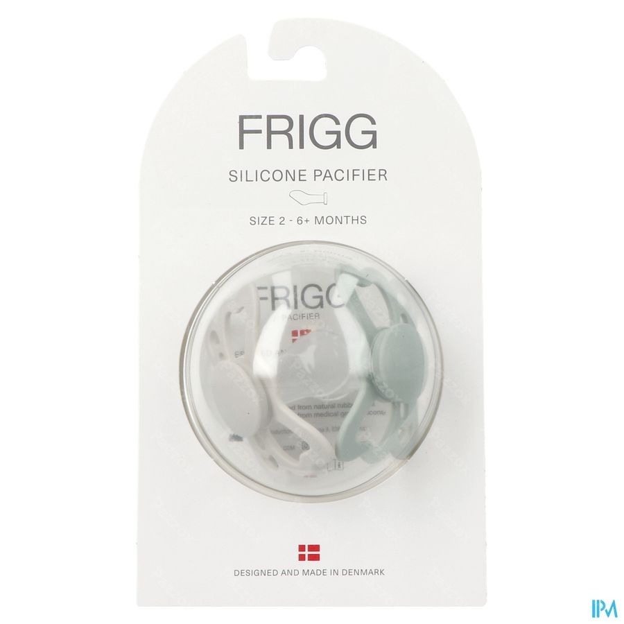 Frigg Fopspenen Butterfly T2 Silicon Sage/silver 2