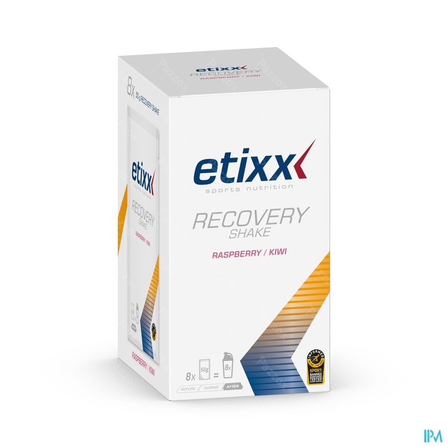 Etixx Recovery Shake Raspberry-kiwi Pdr 8x50g