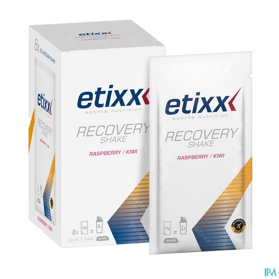 Etixx Recovery Shake Raspberry-kiwi Pdr 8x50g