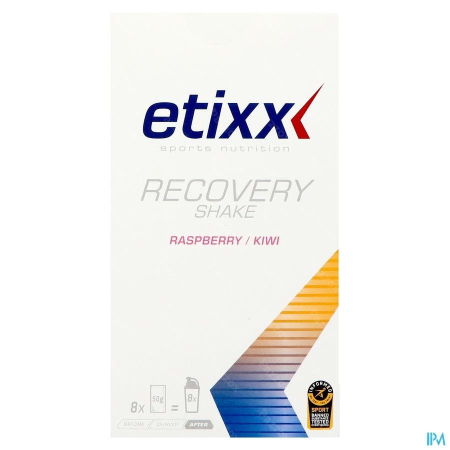 Etixx Recovery Shake Raspberry-kiwi Pdr 8x50g