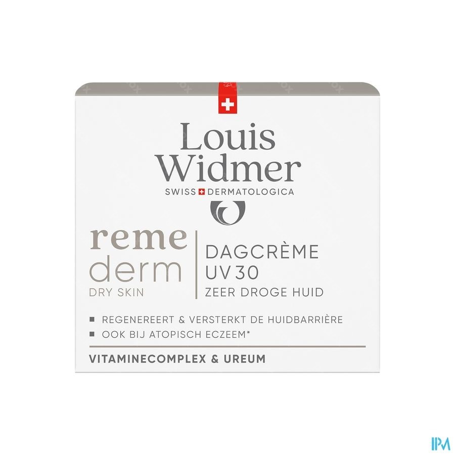 Louis Widmer Remederm Crème Jour UV30 Avec Parfum 50ml