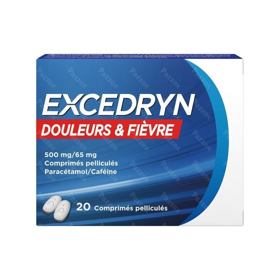 Excedryn Douleurs&fievre 500mg/65mg Comp Pell 2x10