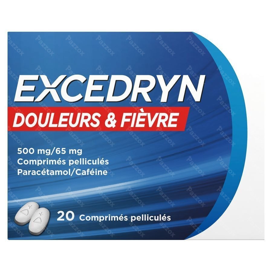 Excedryn Douleurs&fievre 500mg/65mg Comp Pell 2x10