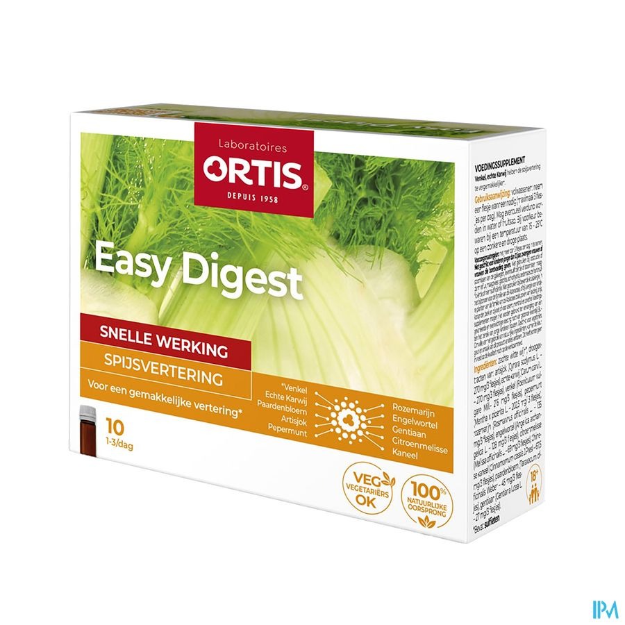 Ortis Easy Digest Shots 10x15ml