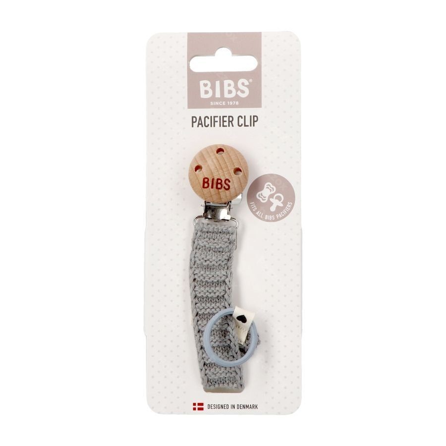 Bibs Attache Sucette Knitted Cloud