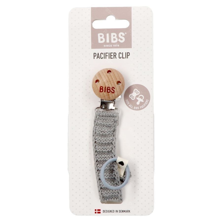 Bibs Attache Sucette Knitted Cloud