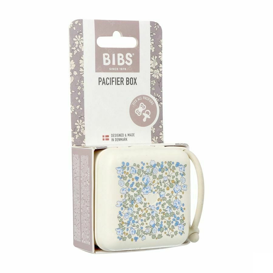 Bibs Pacifier Box Sucette Liberty Ivory&sage