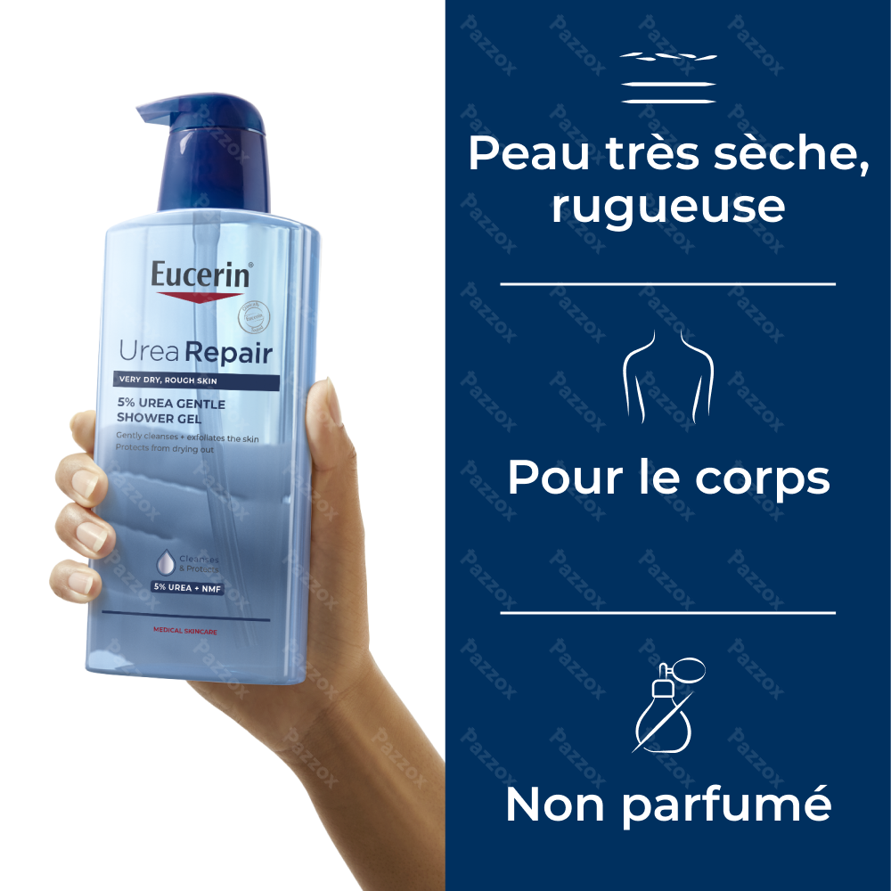 Eucerin UreaRepair Gel Lavant 5% d'Urée Peau Très Sèche et Rugueuse 400ml