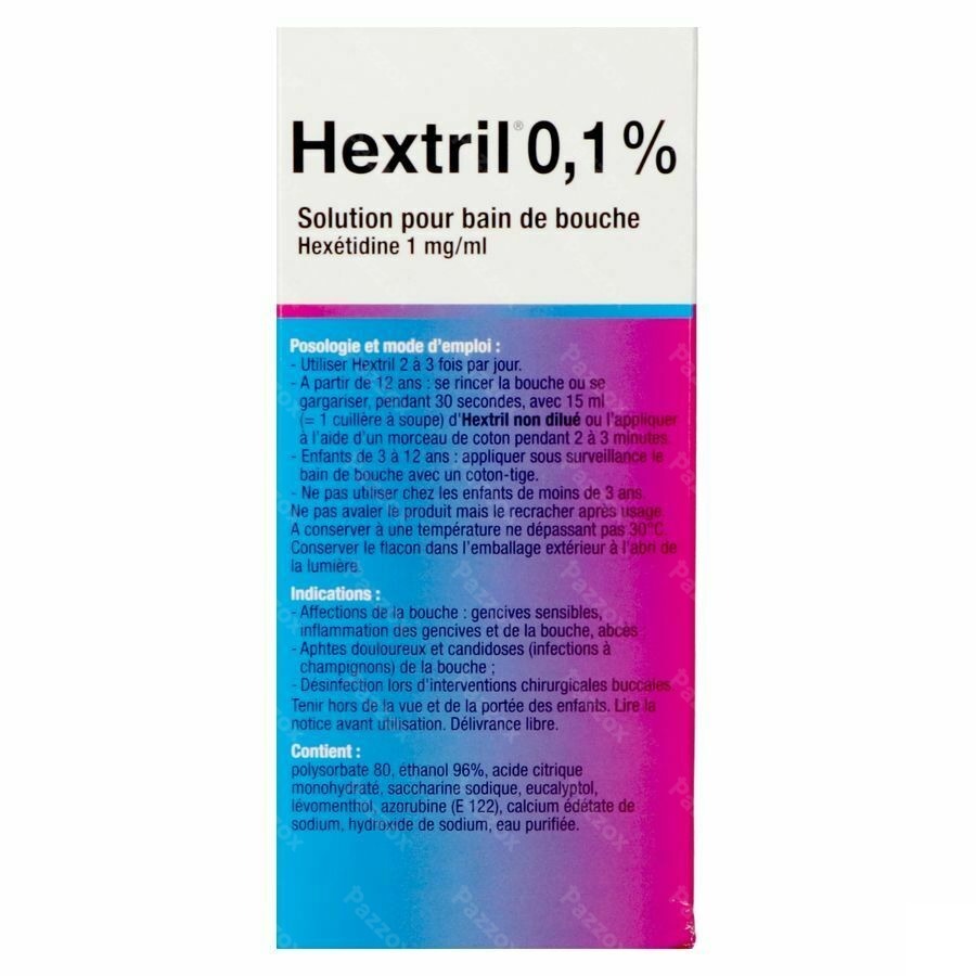 Hextril 0,1% Sol Bain Bouche 200ml