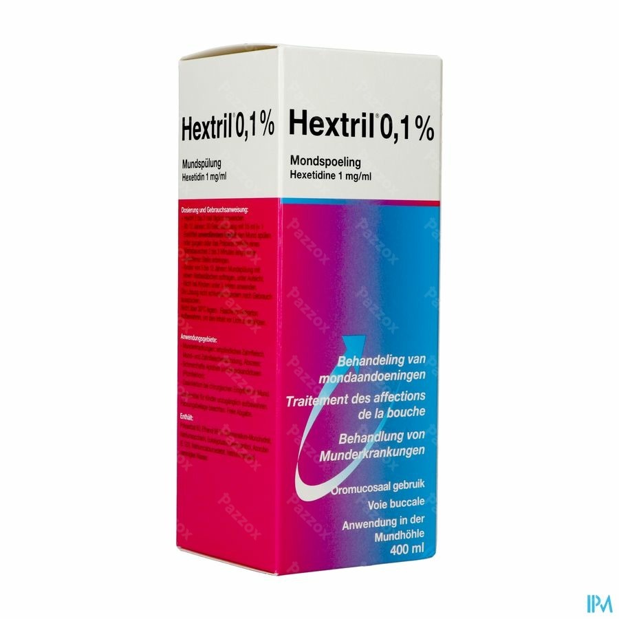 Hextril 0,1% Sol Bain Bouche 400ml