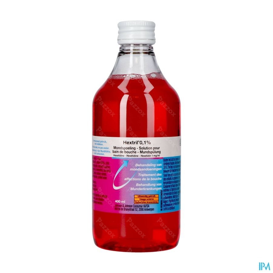 Hextril 0,1% Sol Bain Bouche 400ml